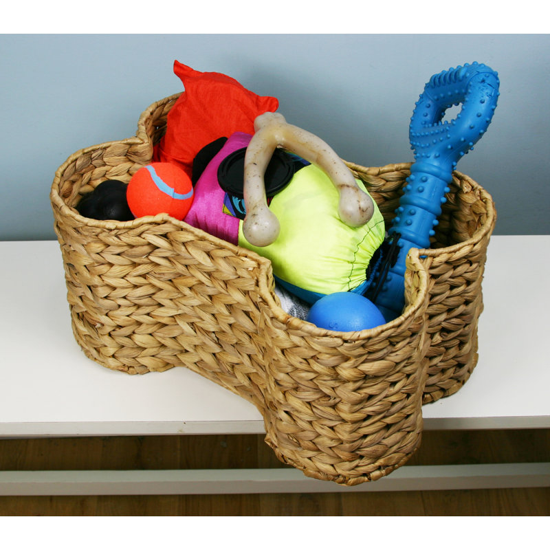 Basket of dog toys best sale